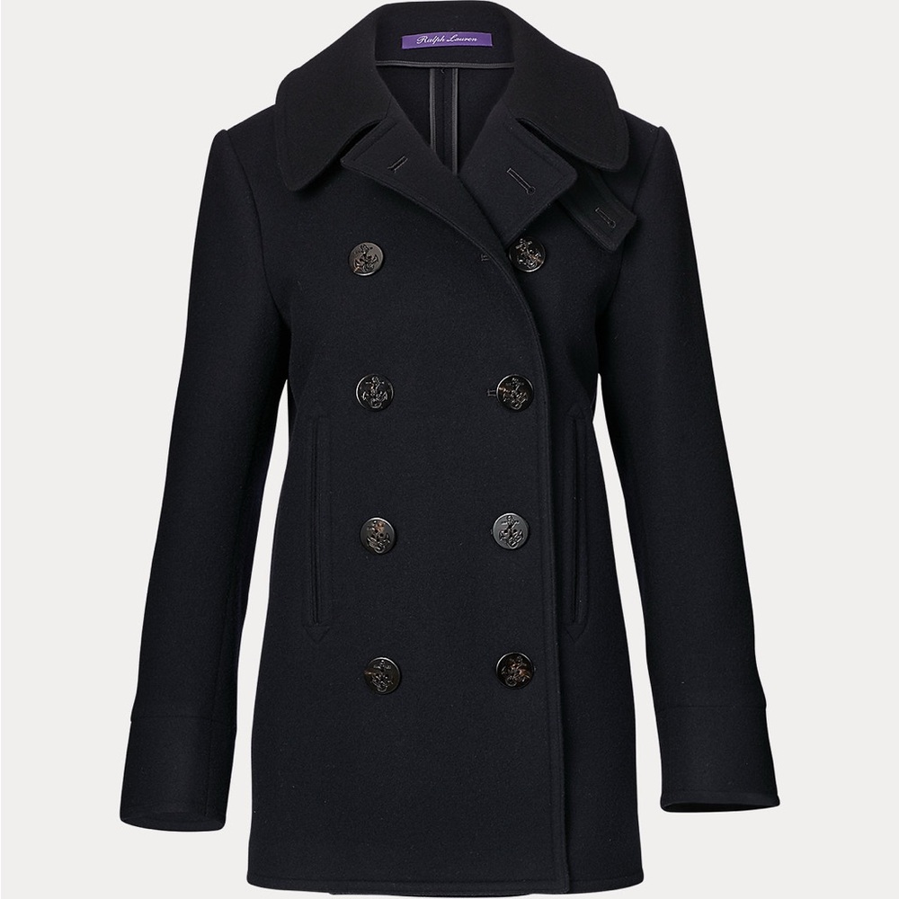 Ralph Lauren Purple Label Logan Double-Faced Wool-Cashmere Peacoat NWT Size 2 - Picture 13 of 13